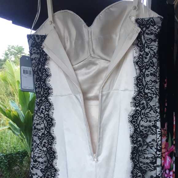 Brand new with tags guess satin with lace dress. - Picture 3 of 8