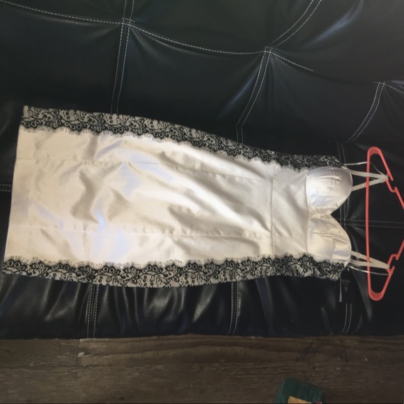 Brand new with tags guess satin with lace dress. - Picture 7 of 8