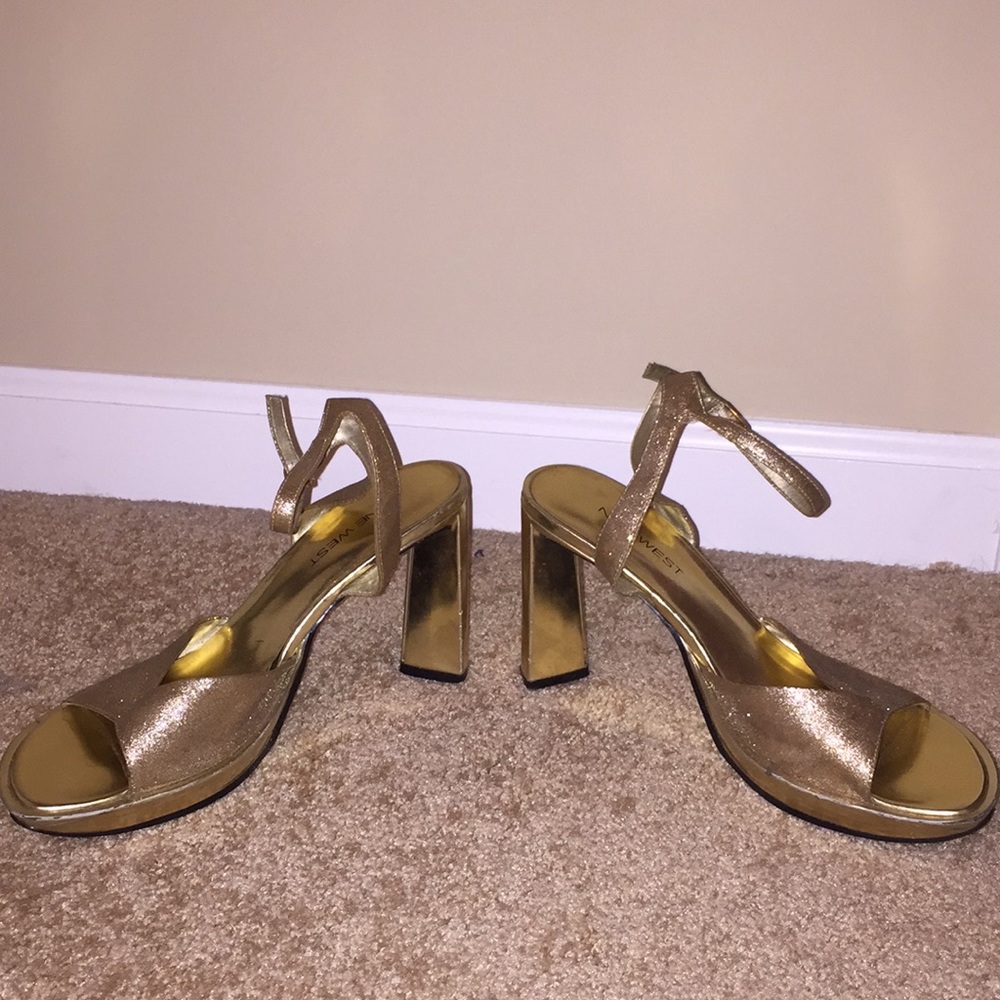 Nine West Gold Heels