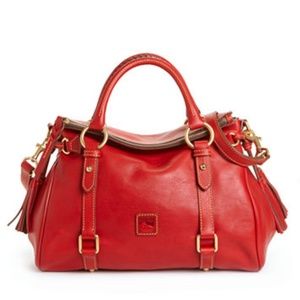 NEW Dooney & Bourke Red Florentine Satchel