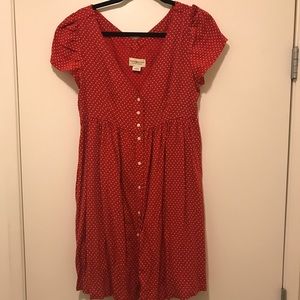 Denim and Supply red with white star loose dress