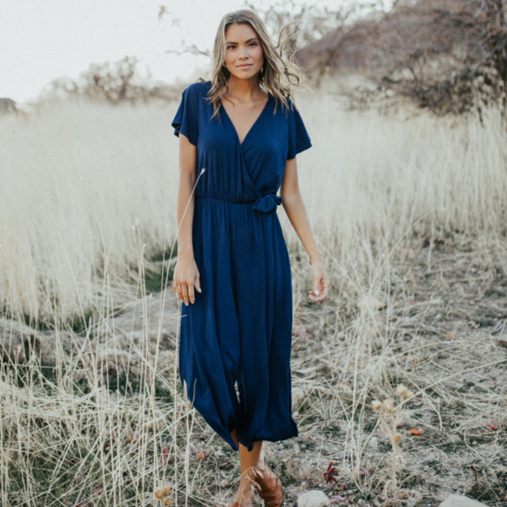 Sweet Talk Romper (Navy)