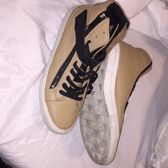 ALDO High Top Fashion Sneakers for Men | Mercari ALDO men\'s nude high tops, 10.5 worn twice