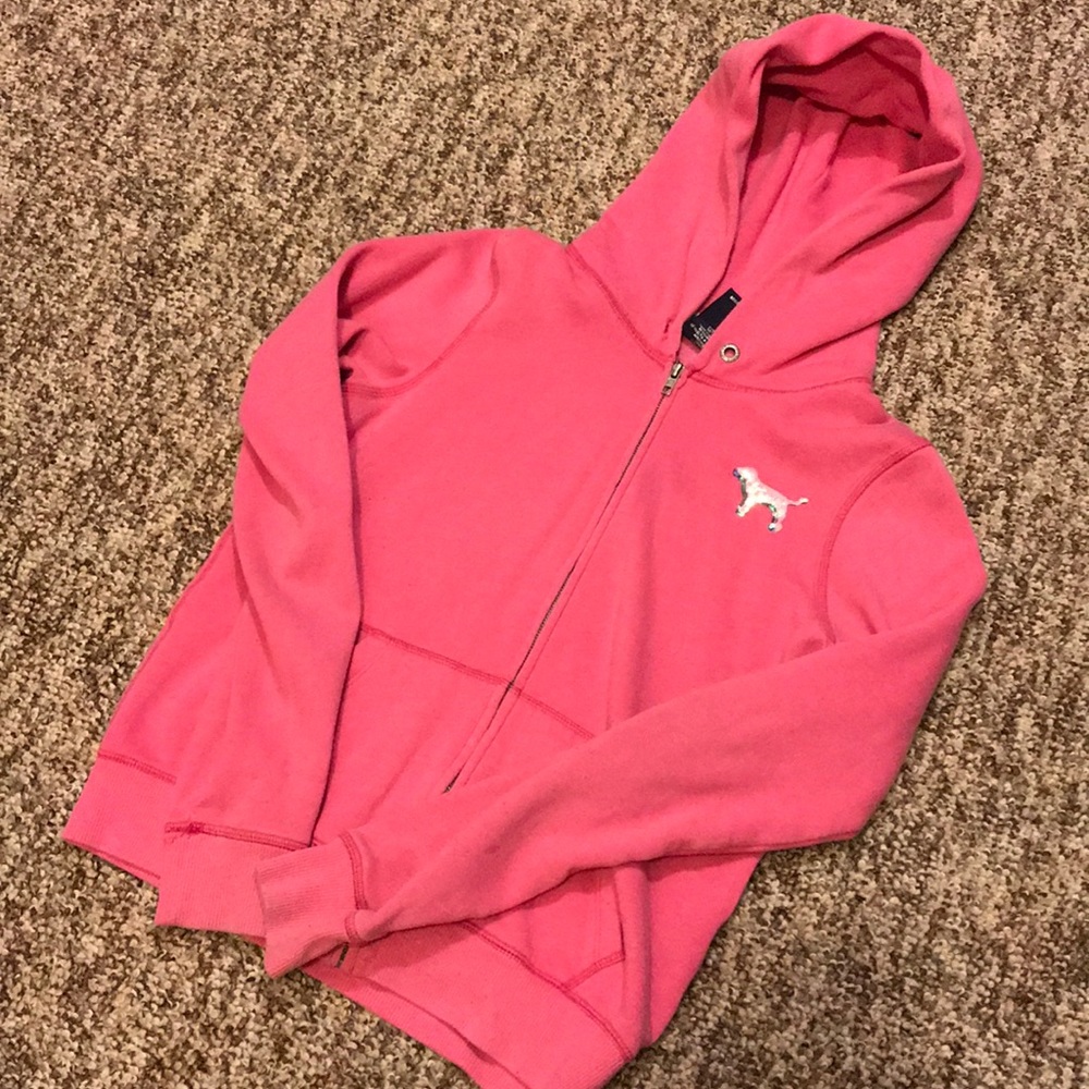 VS PINK zip up sweater