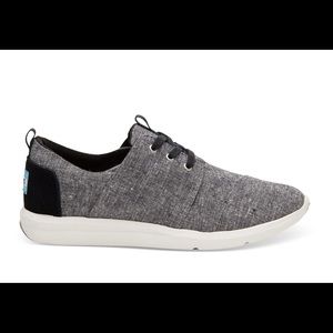 Toms Black Slub Chambray Del Rey Sneakers