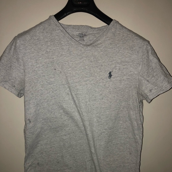 Light Grey Polo Ralph Lauren Short Sleeved Shirt - Picture 1 of 2