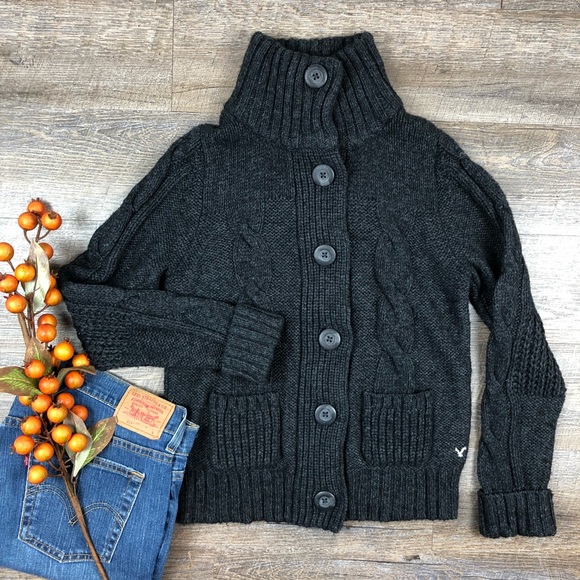 American Eagle Outfitters Sweaters - Gray American Eagle Outfitters Cardigan Sweater