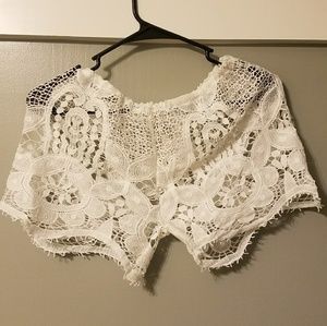 Crochet shorts