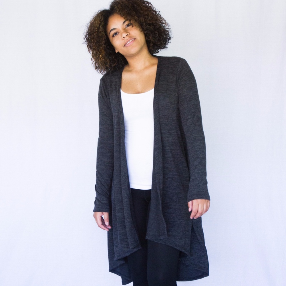 Two-Tone Knit Cardi
