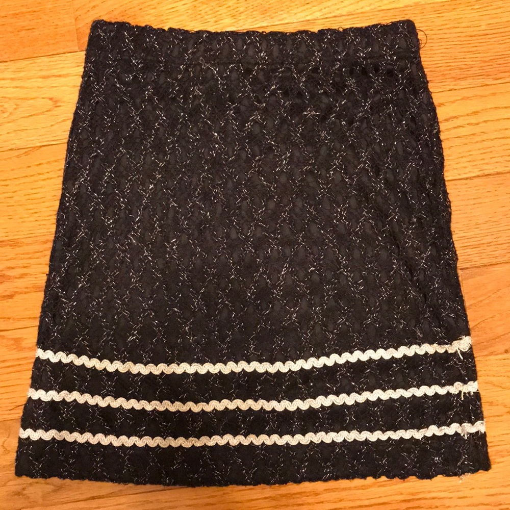 Metallic Mini Embellished Skirt