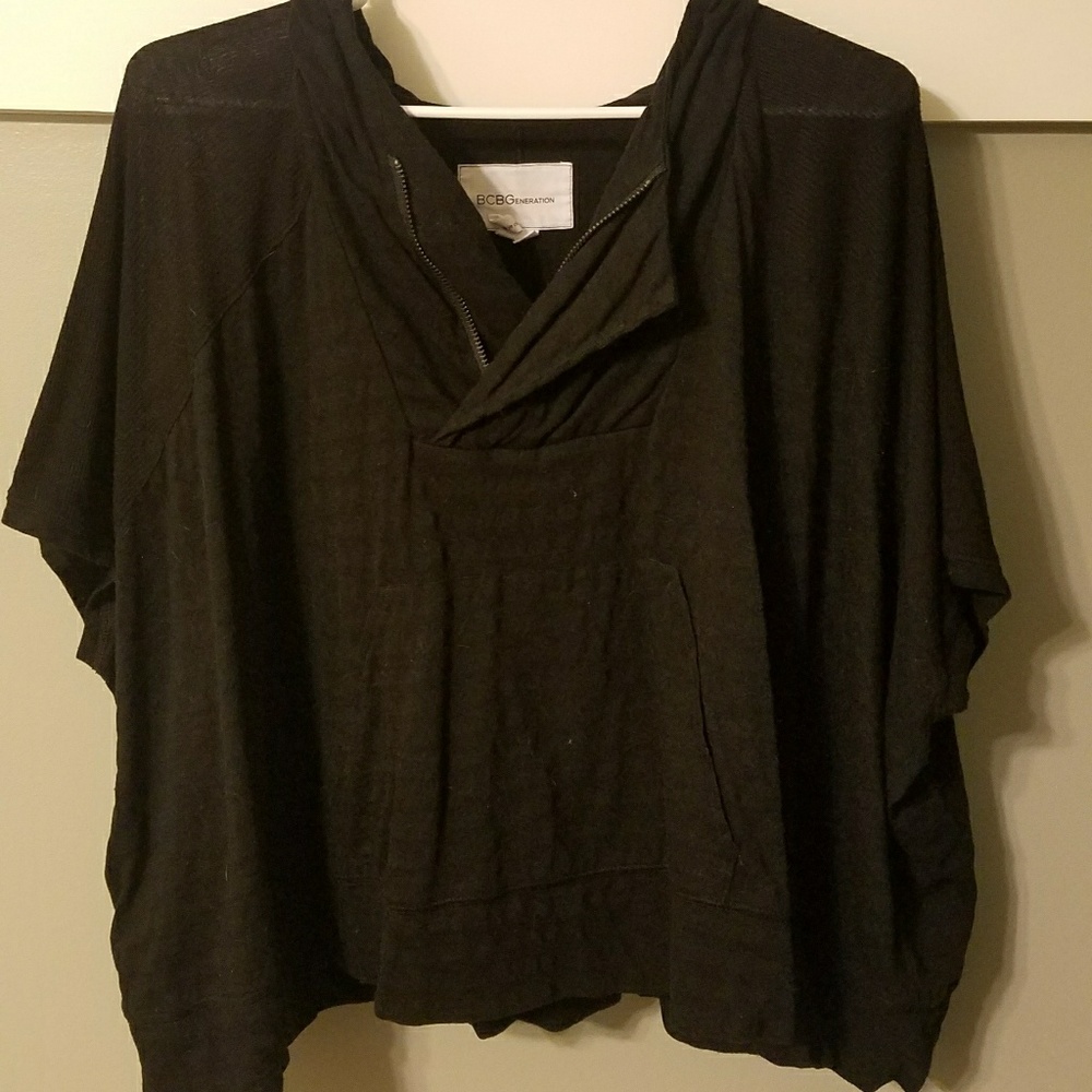 BCBG Cotton Cape Top