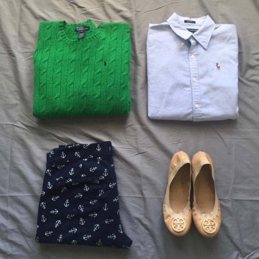 Green Ralph Lauren sweater
