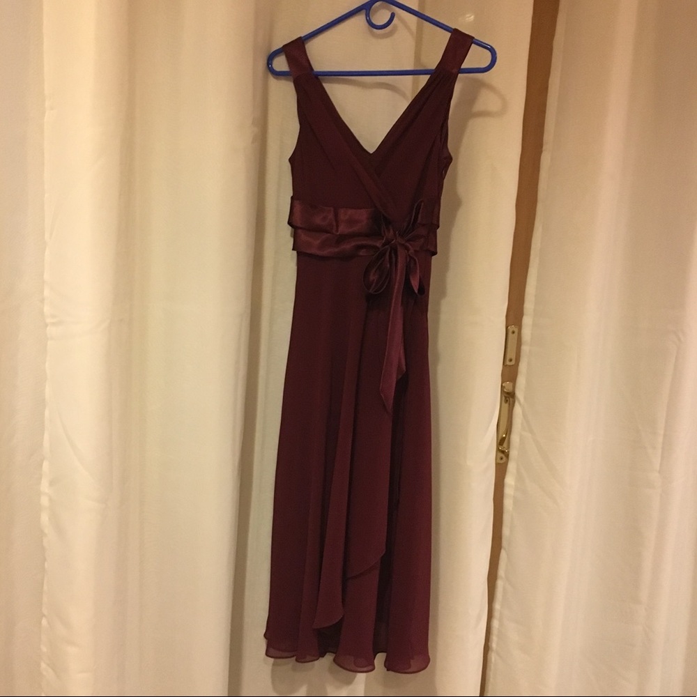 Burgundy formal dress