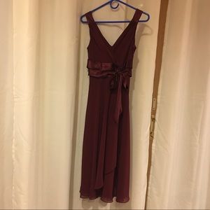 Burgundy formal dress