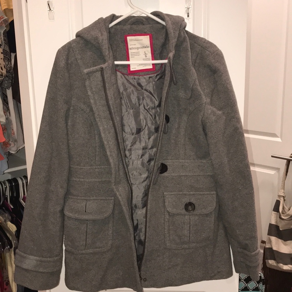 Winter coat size large with hood