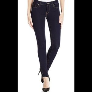 Levi 711 Skinny Jean Size 28X30 Dark Wash
