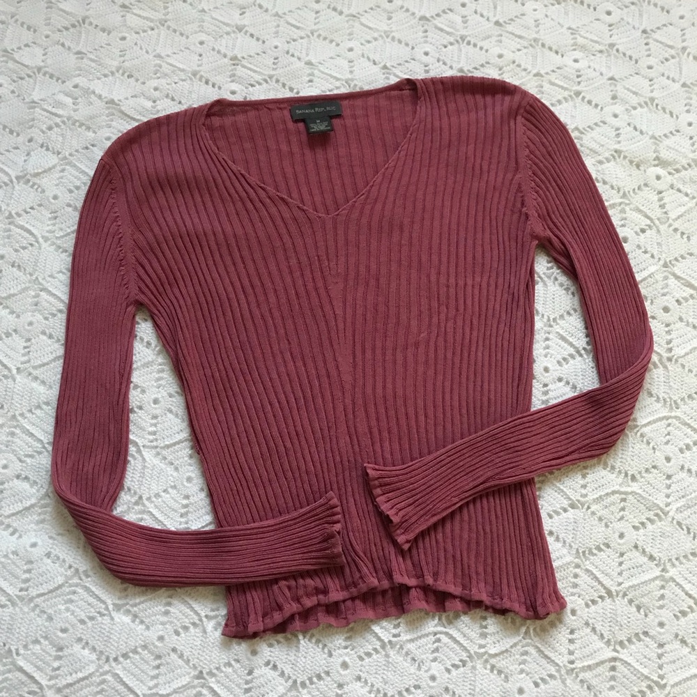 Banana Republic 100% Silk Long Sleeve