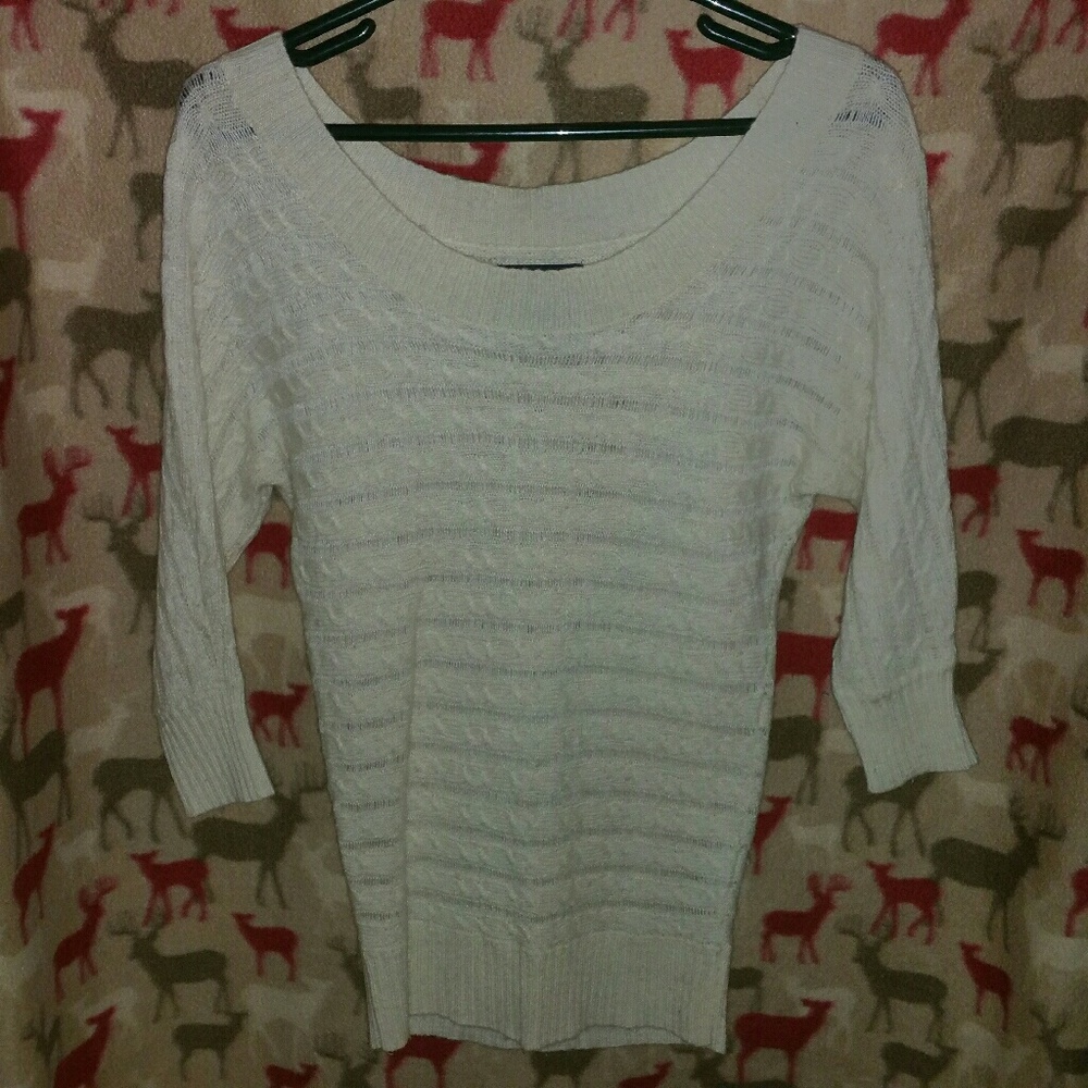 AEO Off Shoulder Crew Sweatshirt Sz XS