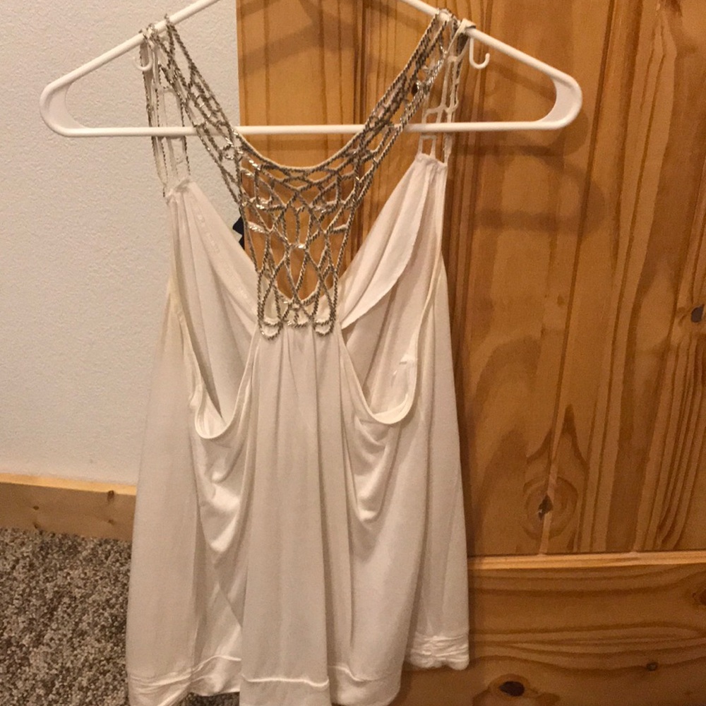 Dressy racer back top