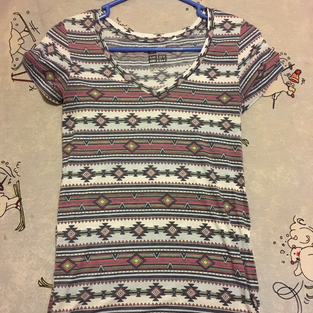 Aztec v-neck