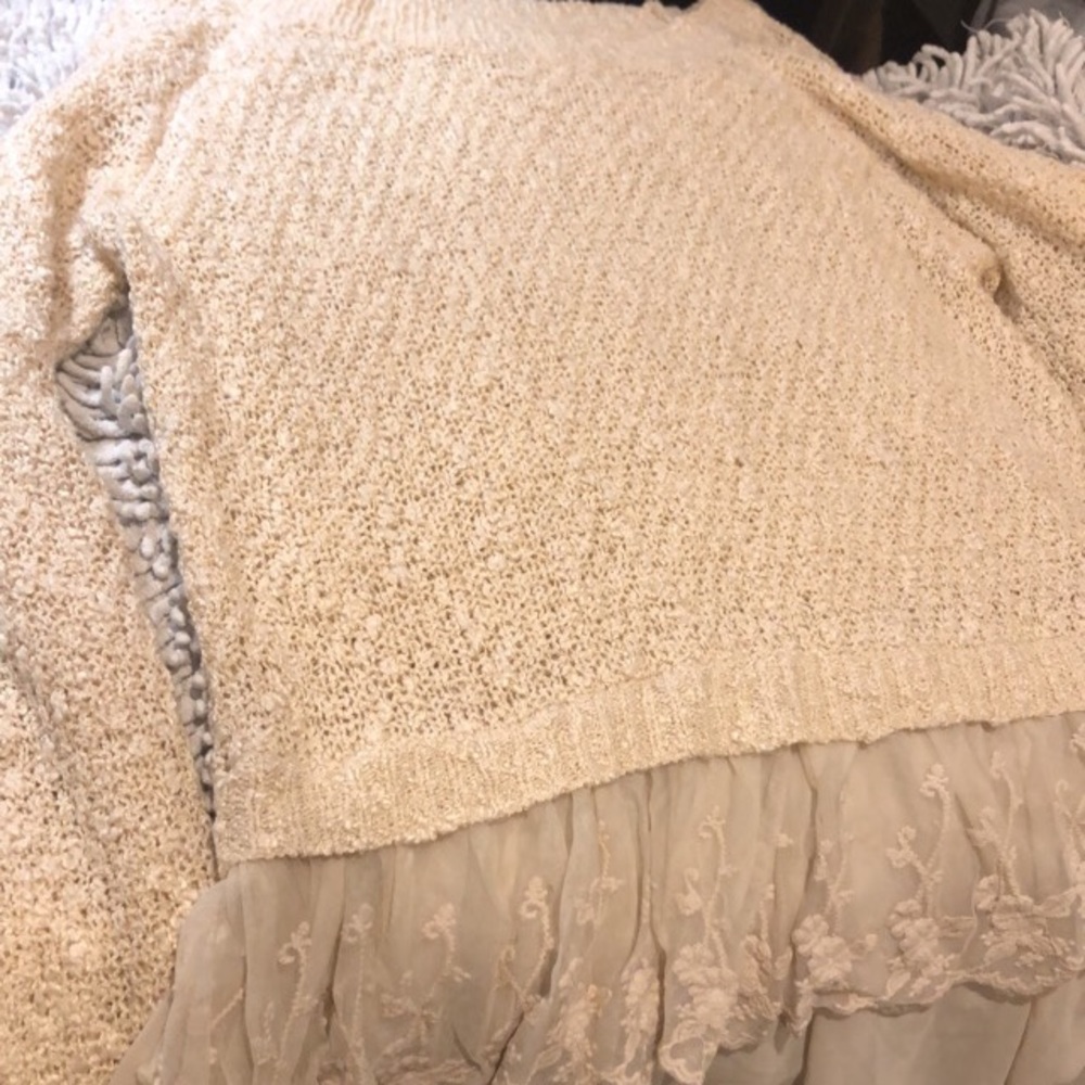 cream sweater