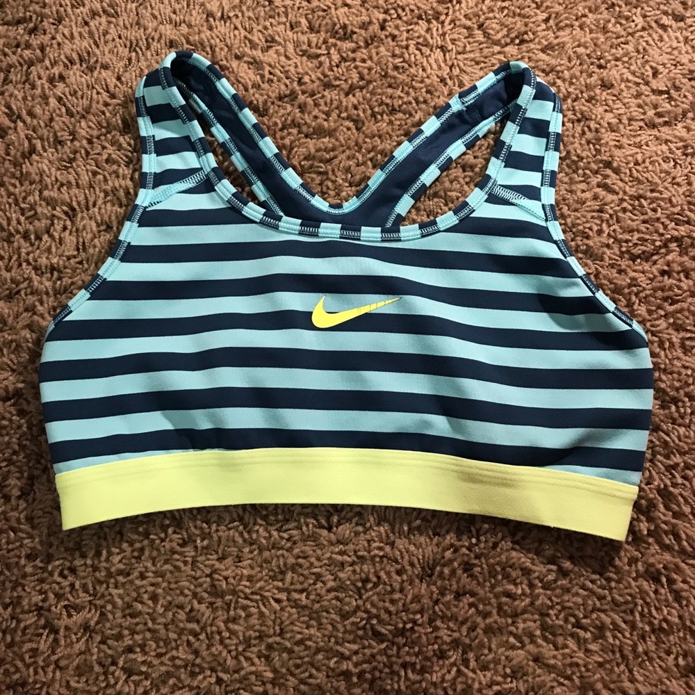 Light Blue and Navy Blue Nike Sports Bra