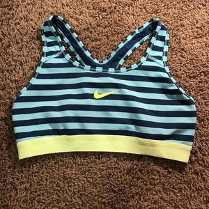 Light Blue and Navy Blue Nike Sports Bra