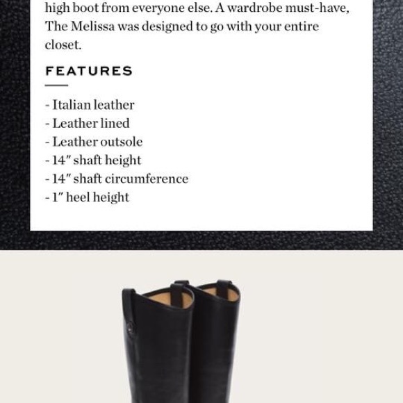 Never worn, in box black Melissa Frye boots - Picture 3 of 4