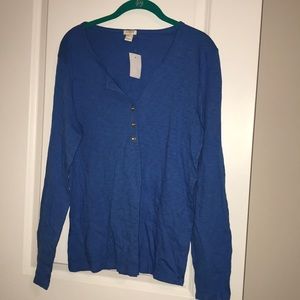 NWT J CREW HENLEY LARGE
