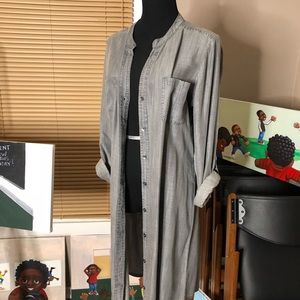 Grey Banana Republic Shirtdress (12) NWT