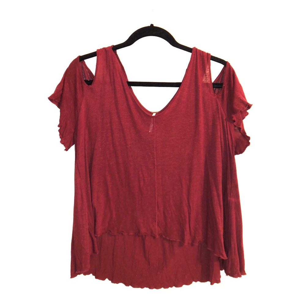 Free People Cold Shoulder Top