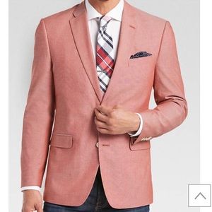 Tommy Hilfiger Red Chambray Slim Fit Sport Coat