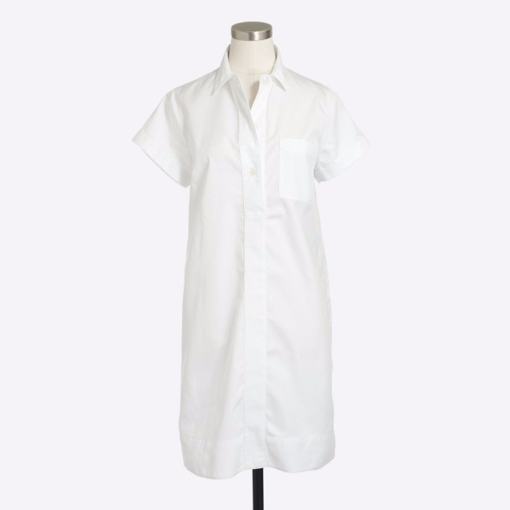 J.Crew white shirtdress