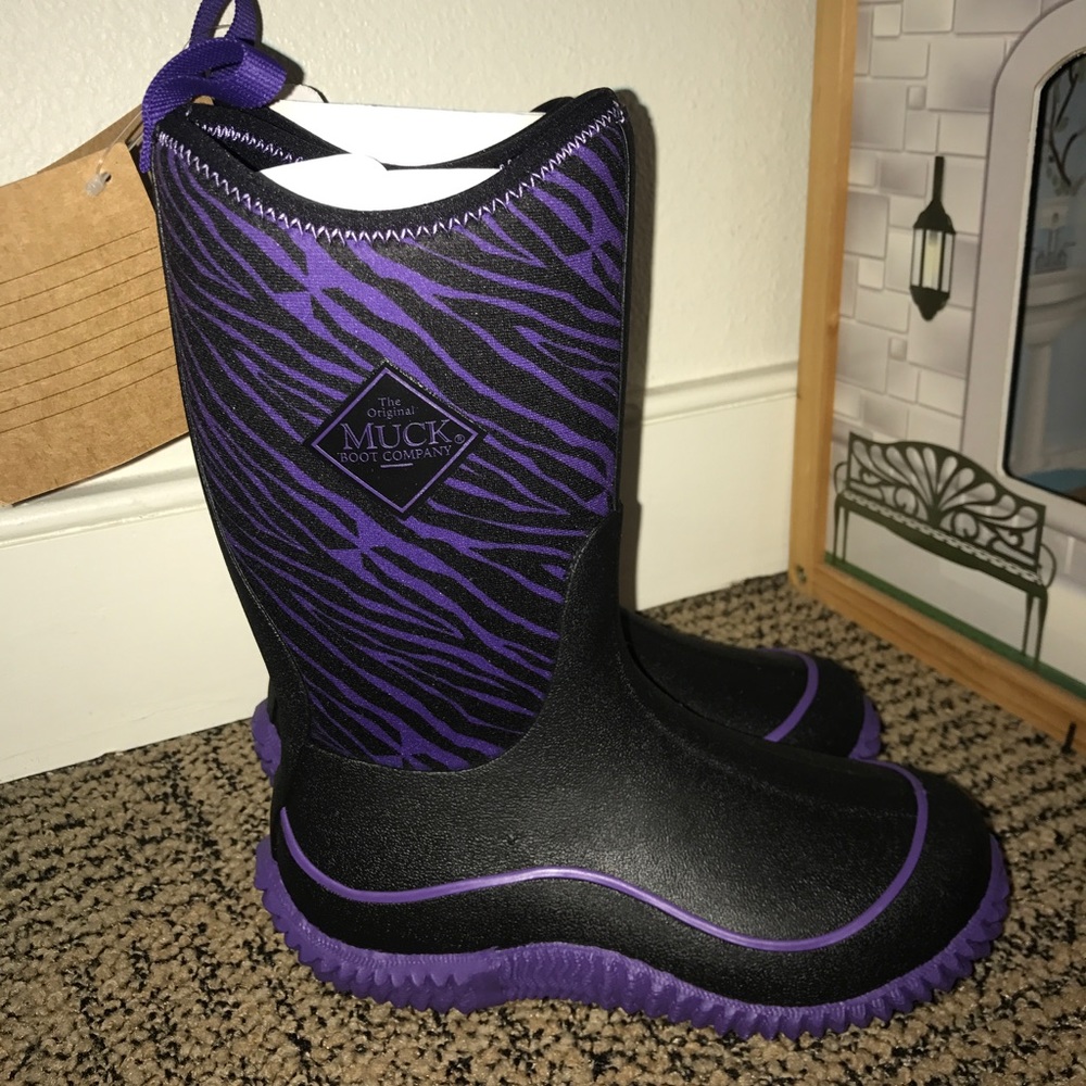 Kids Zebra Hale Muck Boots