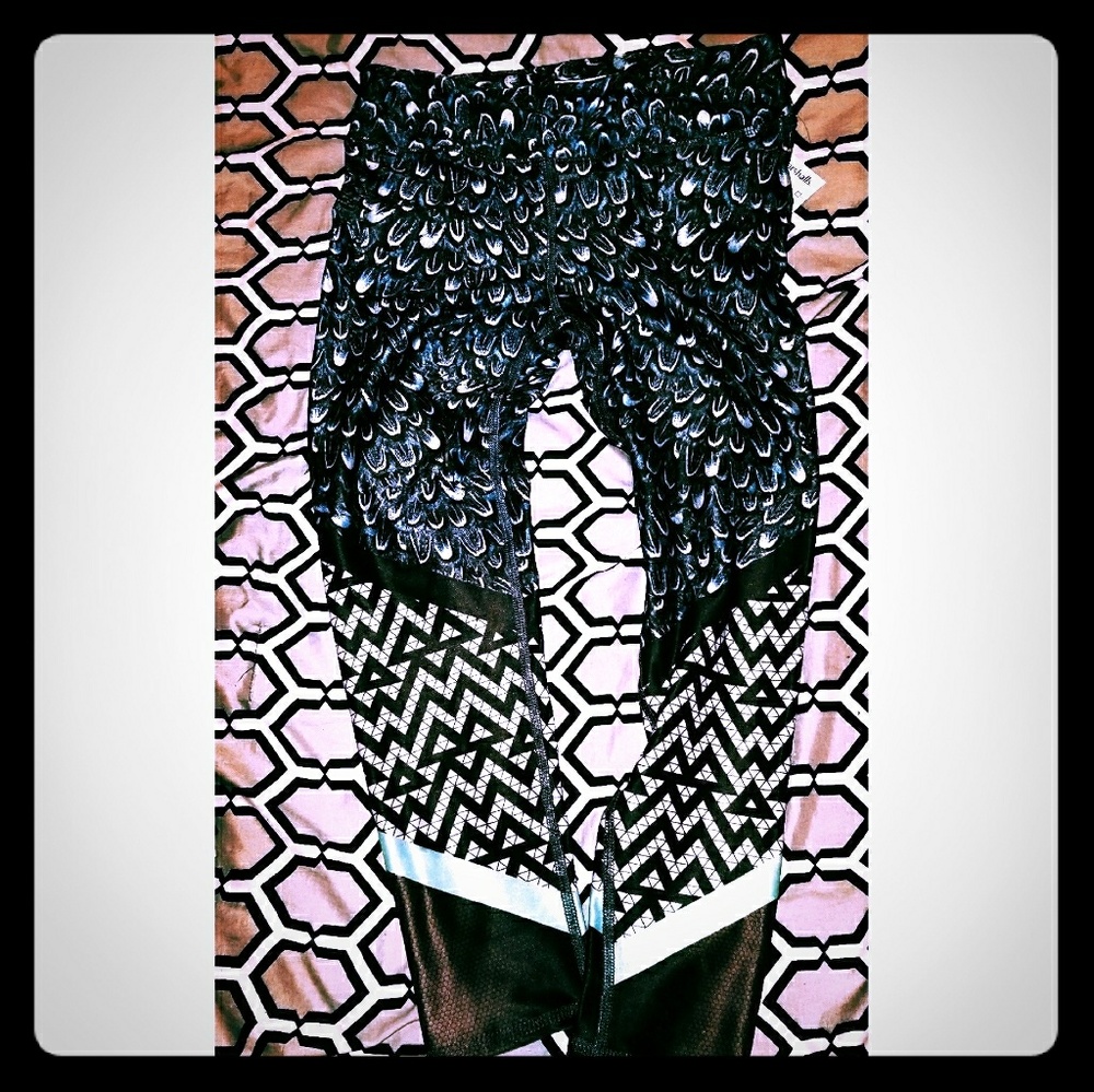 Multiprint New Workout Leggings size Small