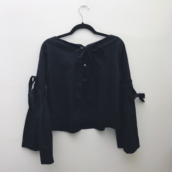 Free People So Obviously Yours Bell Sleeve Top - Picture 3 of 7