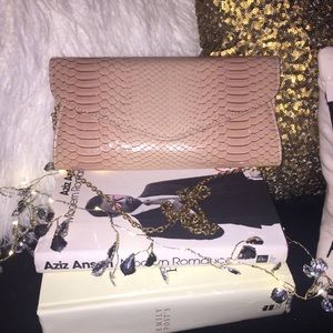 Blush clutch/purse. GREAT FOR DATE NIGHT