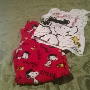 Snoopy pajama set