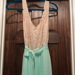 Mint and Cream lace dress