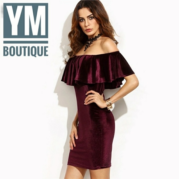 ⚡Clearance 1 Left ⚡Velvet party dress - Picture 2 of 4