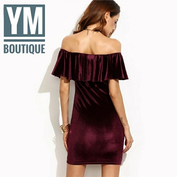 ⚡Clearance 1 Left ⚡Velvet party dress - Picture 3 of 4