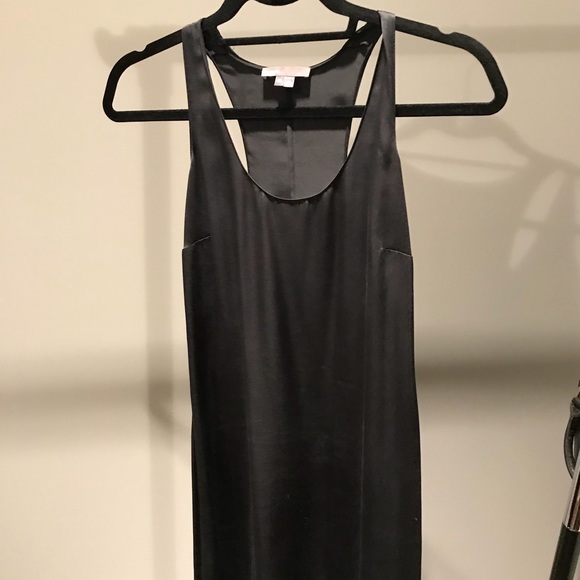 vince black slip dress