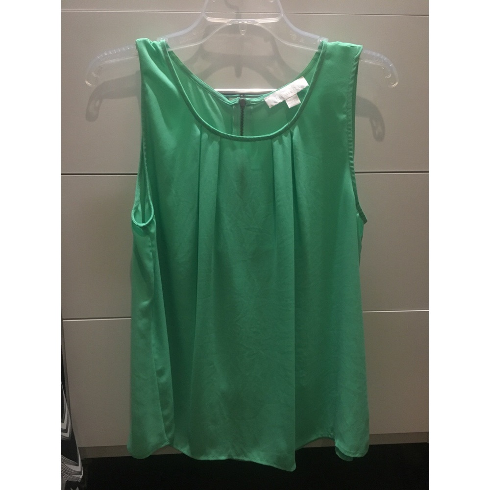 Green Sleeveless Blouse