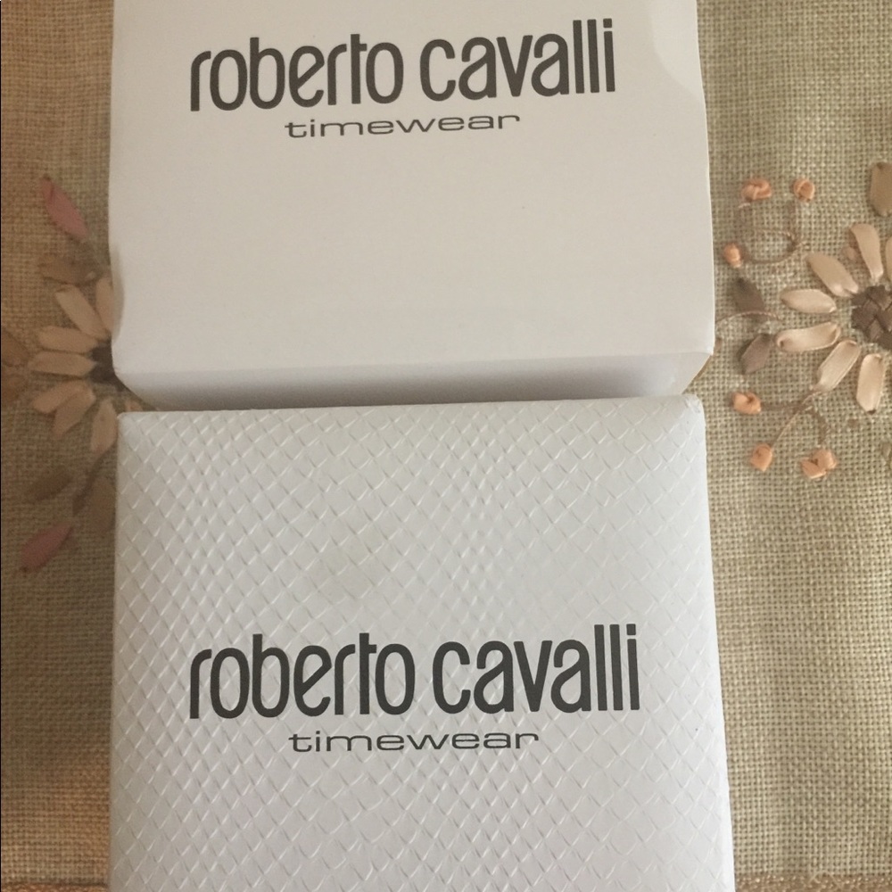 Authentic Roberto Cavalli snake watch