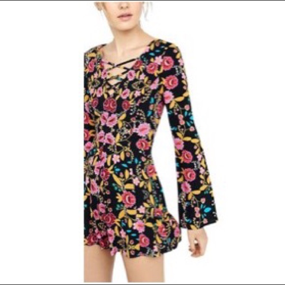 Express Floral Romper - Picture 1 of 5