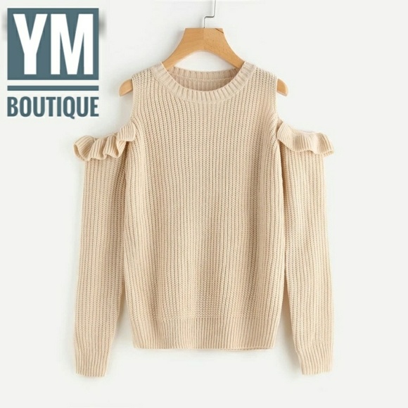 Chunky cold shoulder sweater - Picture 2 of 3