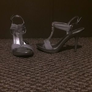 Silver High Heels