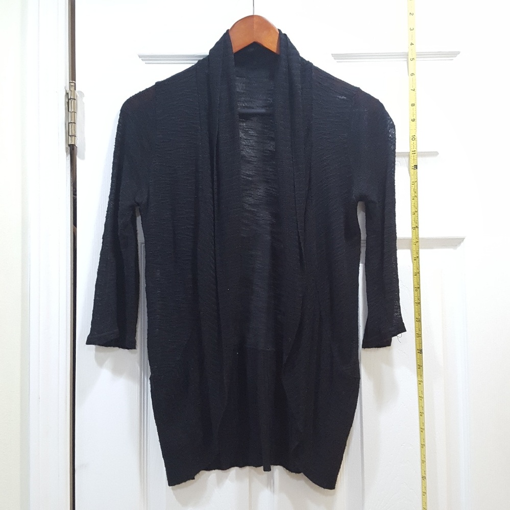 Black sheer light cardigan