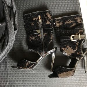 Sequined Boots