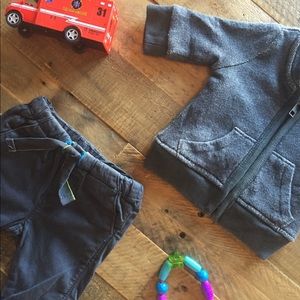 Crewcuts Sweatshirt & Blue Cargo Pants